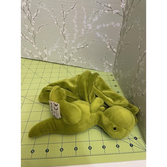Dinosaur TRex Lovey Green Security Blanket Plush Baby Toy - Picture 7 of 7